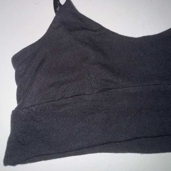 Athleta Well Rested Rib Sleep Bra Black M - Picture 3 of 8